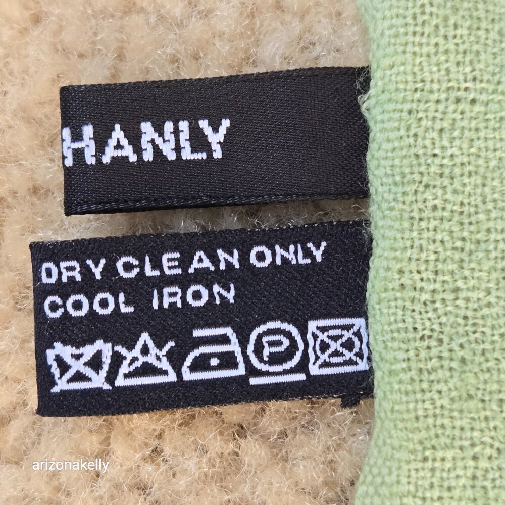 John Hanley 100% Wool Lightweight Scarf Gradient Green - Picture 4 of 12